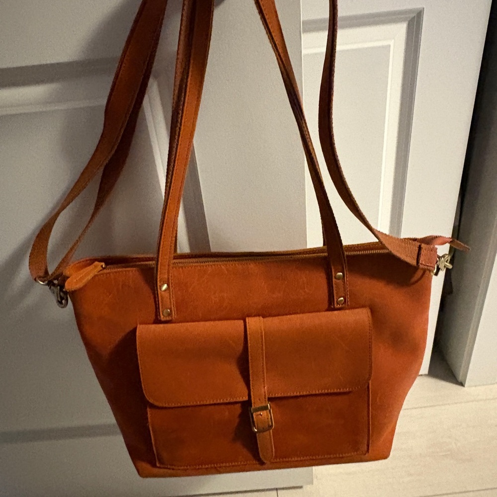 S-ZONE Women Vintage Genuine Leather Tote Bag Large Shoulder Purse Work Handbag